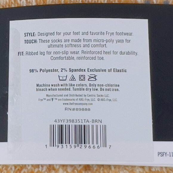 FRYE Women's Supersoft Boot Socks 2 Pairs Gold/Brown/Wine Shoe Size 5-10 NWT - Picture 6 of 6